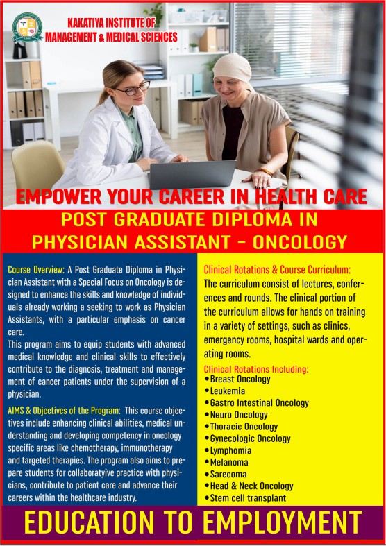 Post Graduate Diploma in Physician Assistant - Oncology